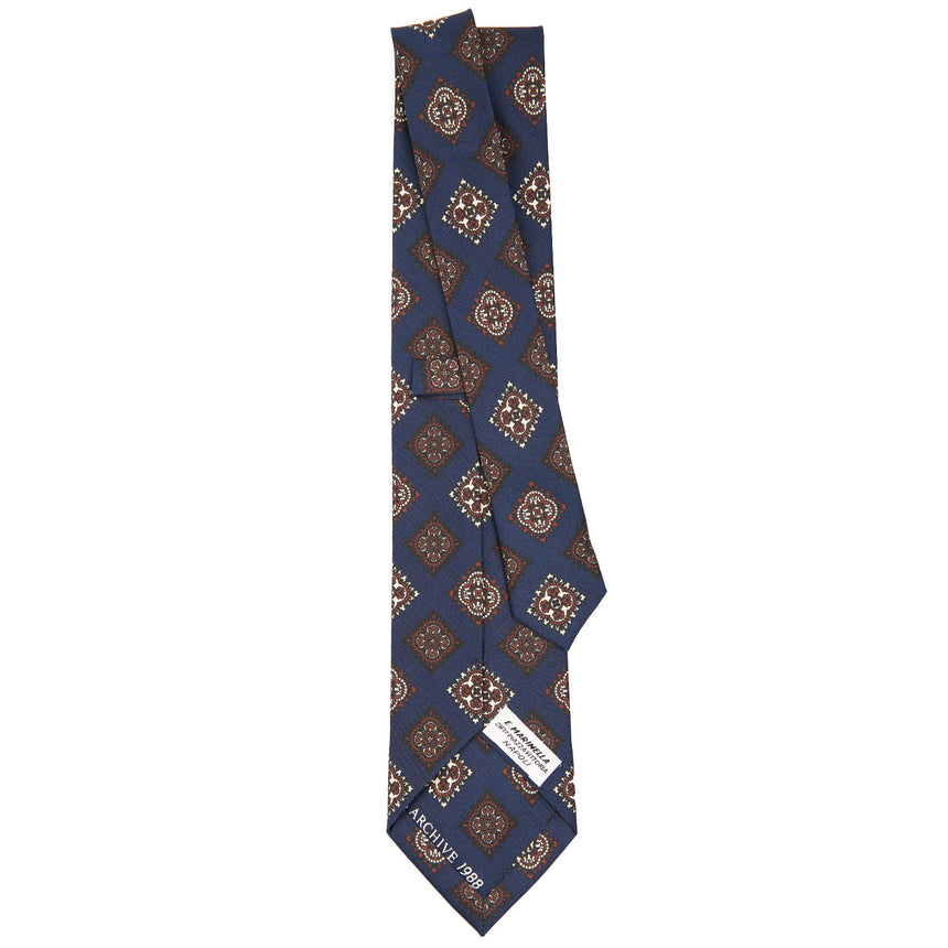 DARK BLUE SILK TIE