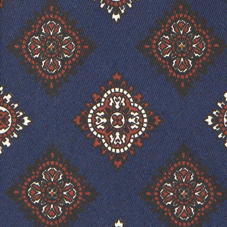 DARK BLUE SILK TIE