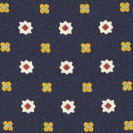 DARK BLUE SILK ASCOT TIE