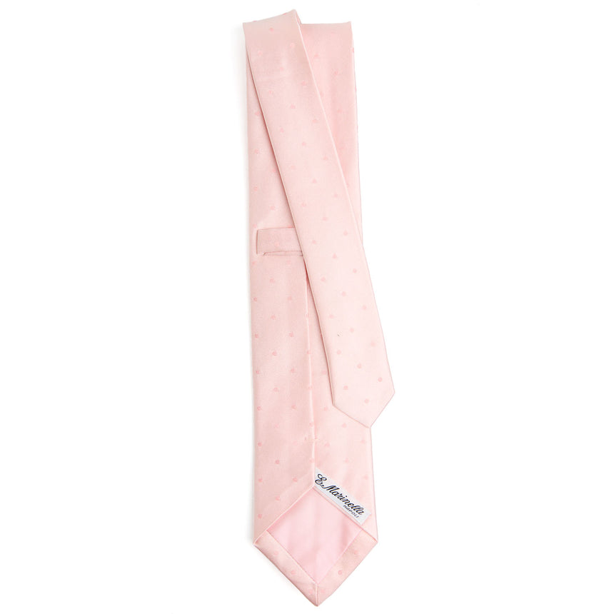 PINK CEREMONIAL SILK SATIN TIE