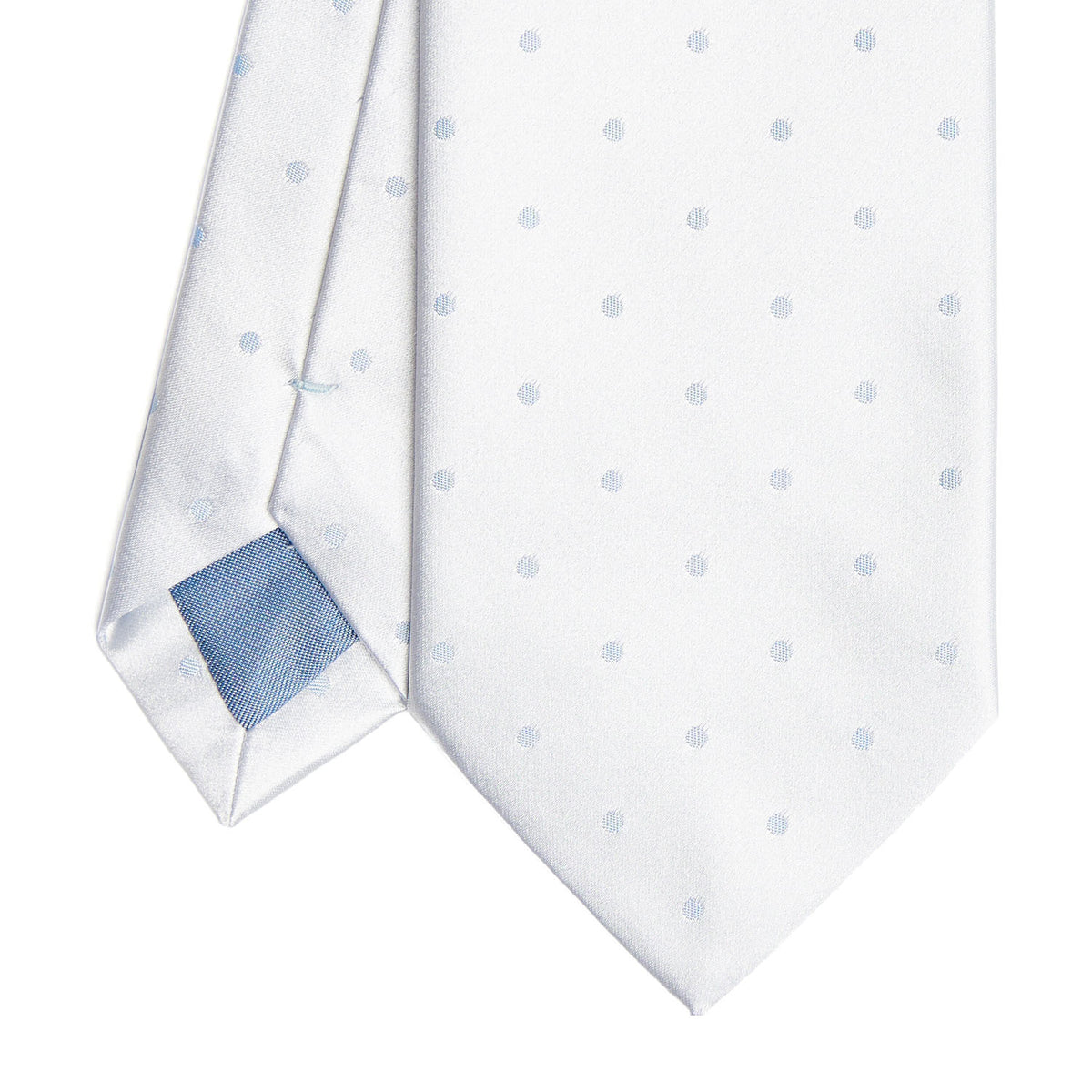 Cravate Homme Noir Et Blanc Soie Satin - Cérémonie - Made In Italy - 148cm