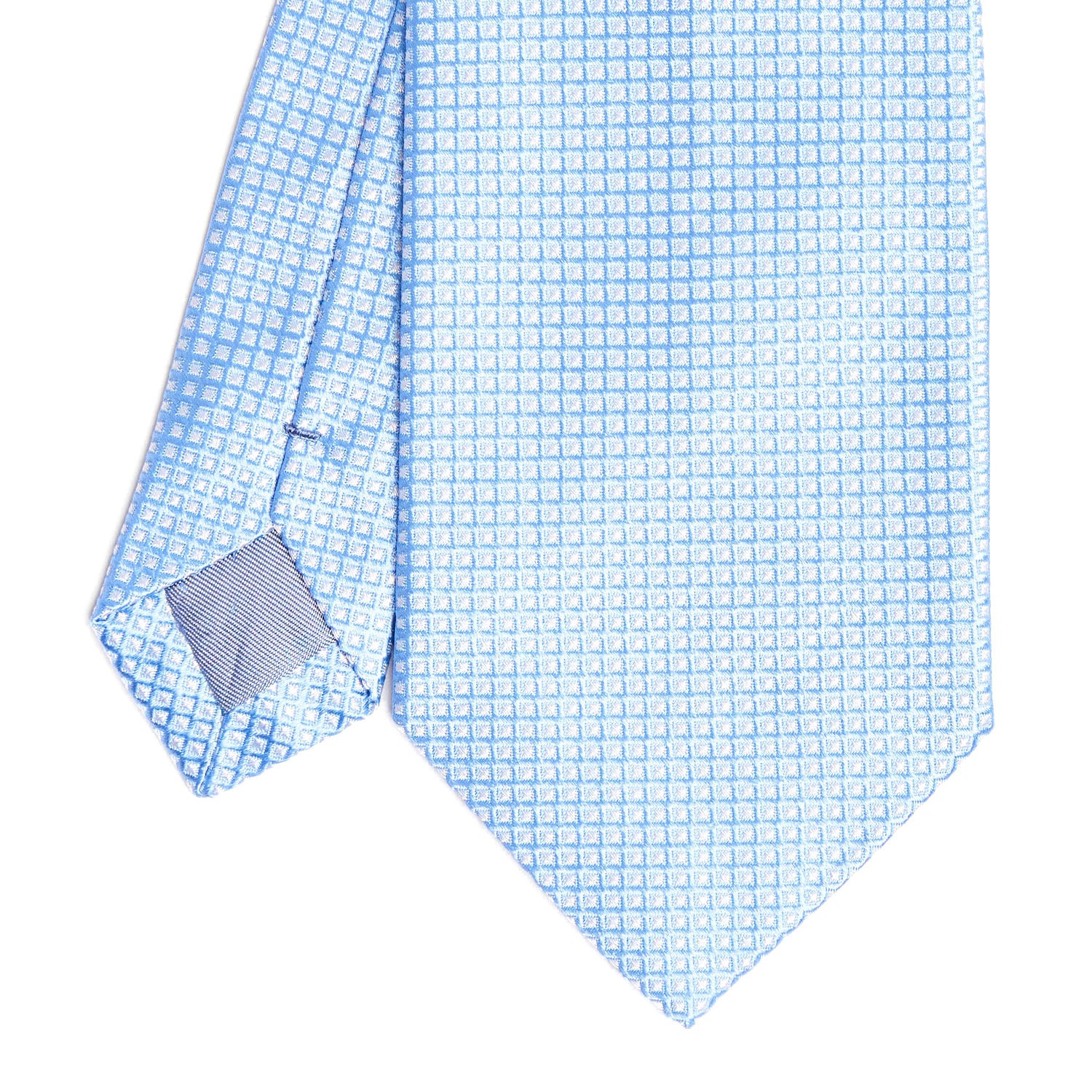 Light Blue Ceremonial Jacquard Silk Tie – E.Marinella