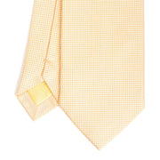 yellow_ceremonial_jacquard_silk_tie_small_geometric_pattern_tip_detail