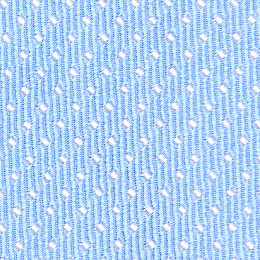 CRAVATTA CERIMONIA IN SETA JACQUARD AZZURRA