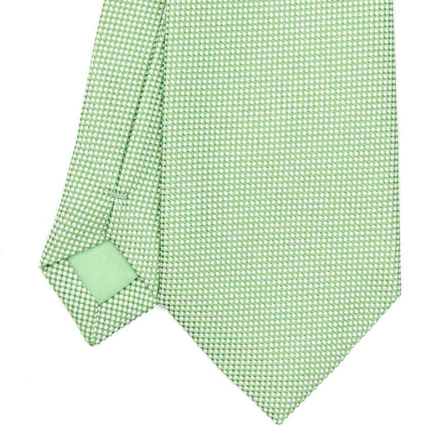 LIGHT GREEN CEREMONIAL JACQUARD SILK TIE