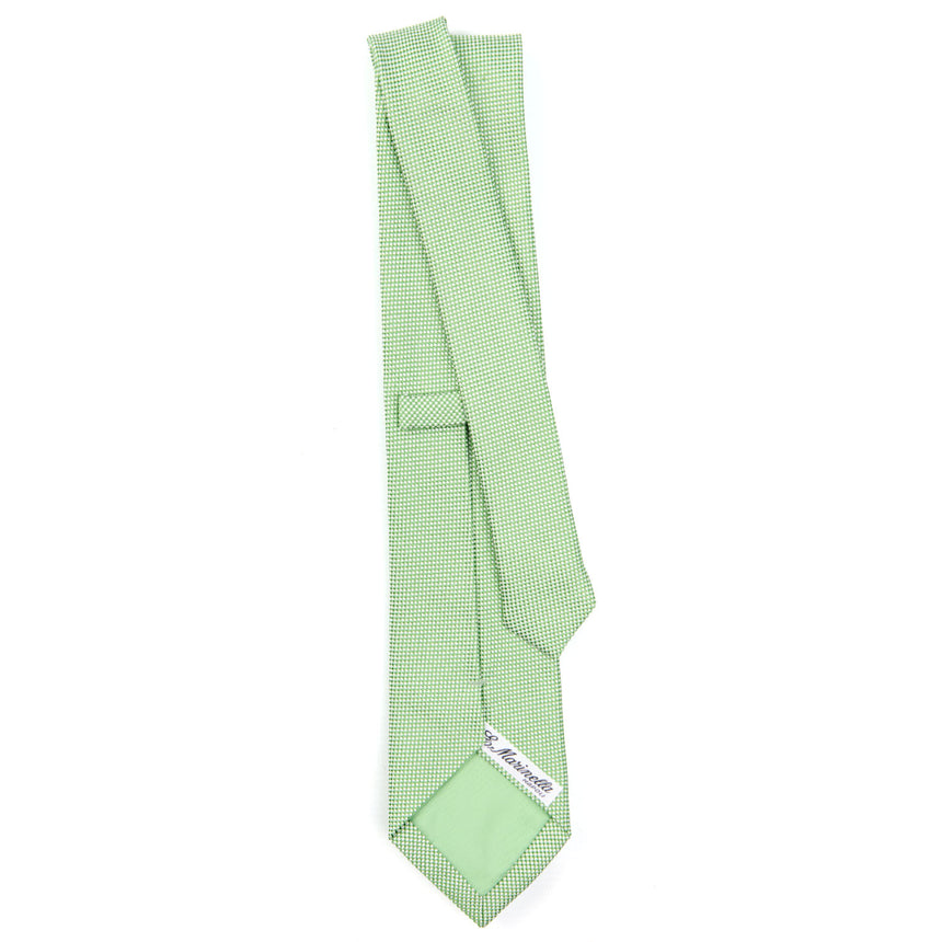 LIGHT GREEN CEREMONIAL JACQUARD SILK TIE