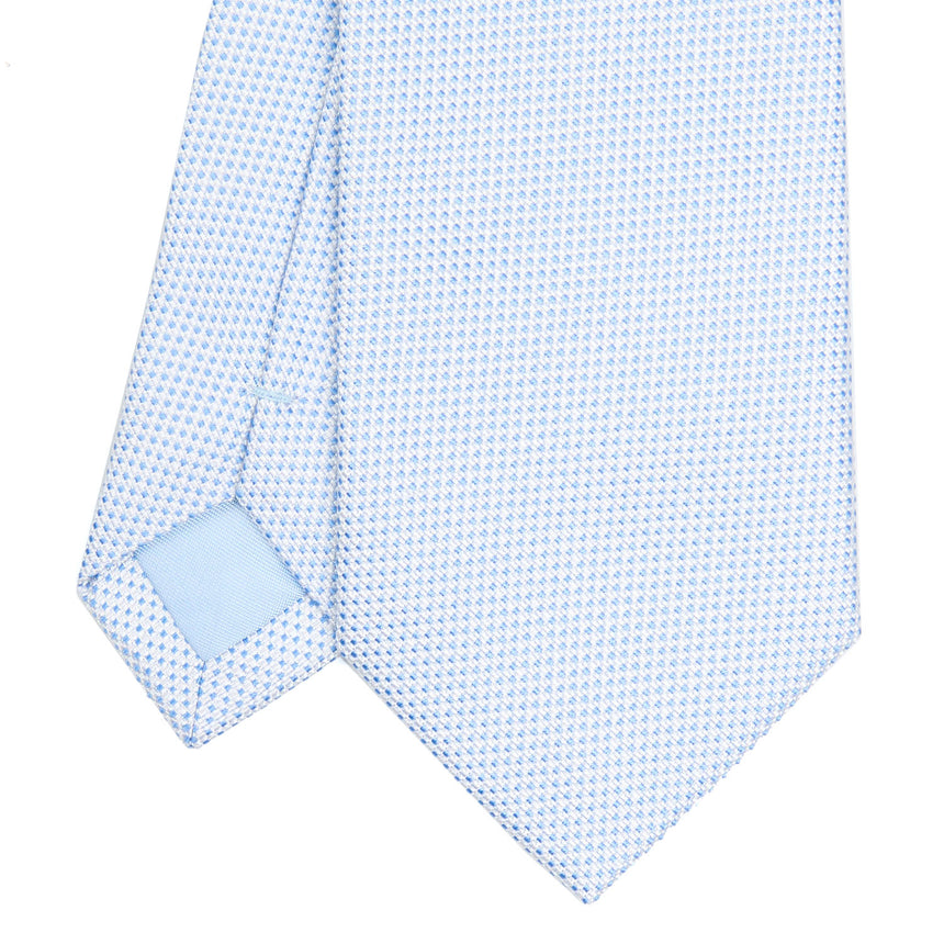 LIGHT BLUE CEREMONIAL JACQUARD SILK TIE