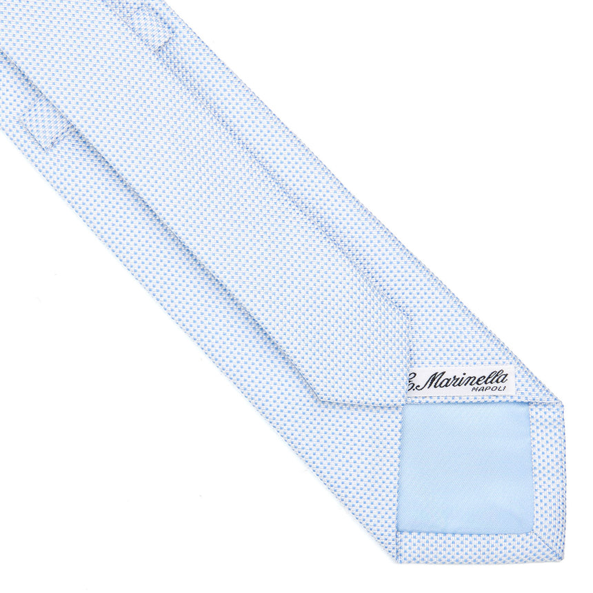 LIGHT BLUE CEREMONIAL JACQUARD SILK TIE