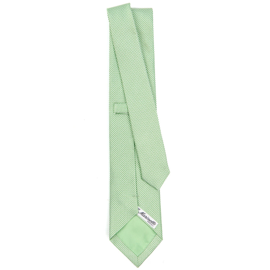LIGHT GREEN CEREMONIAL JACQUARD SILK TIE