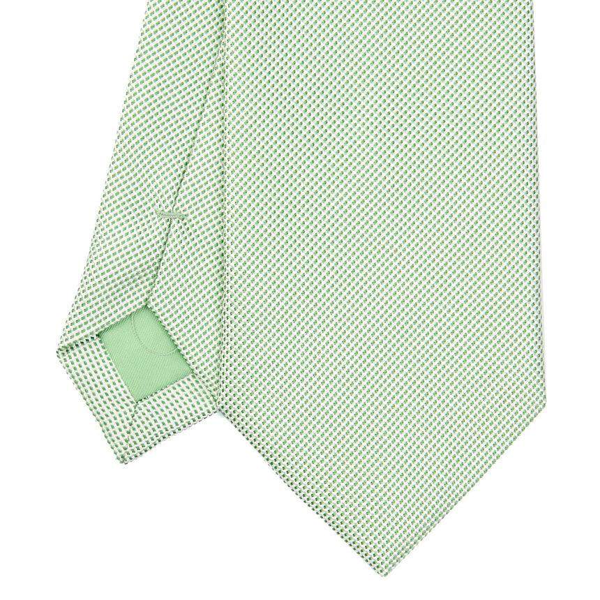 LIGHT GREEN CEREMONIAL JACQUARD SILK TIE