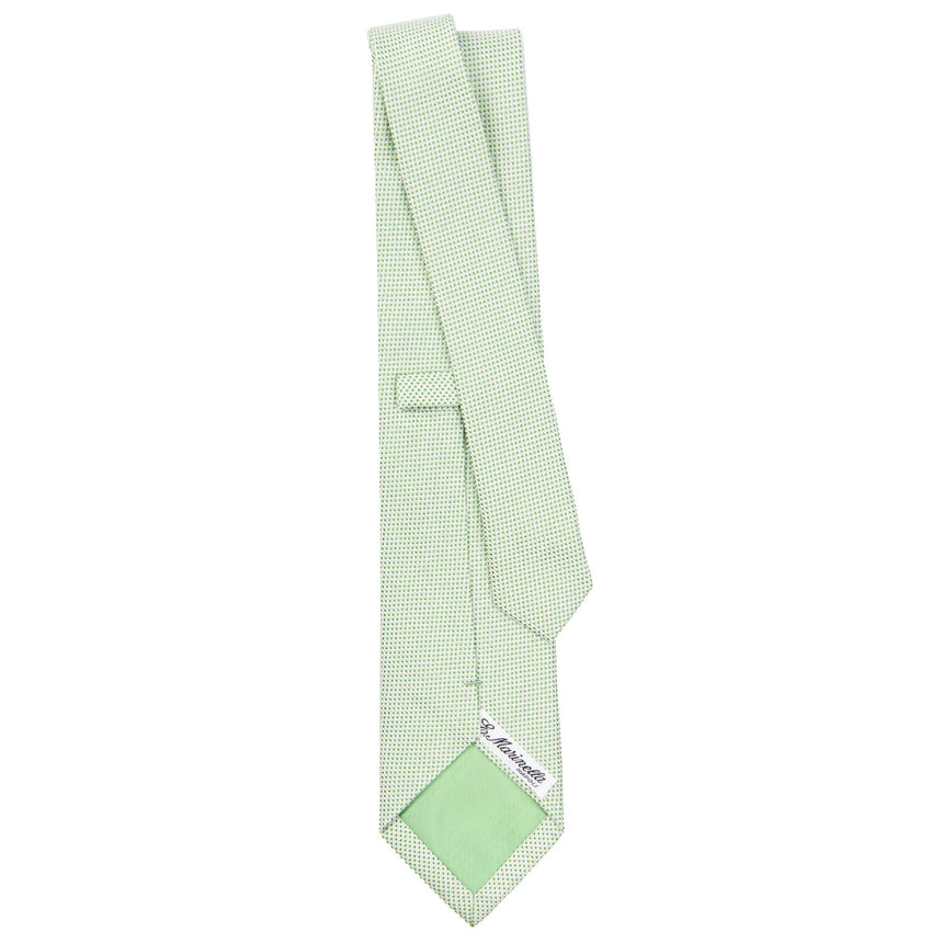 LIGHT GREEN CEREMONIAL JACQUARD SILK TIE