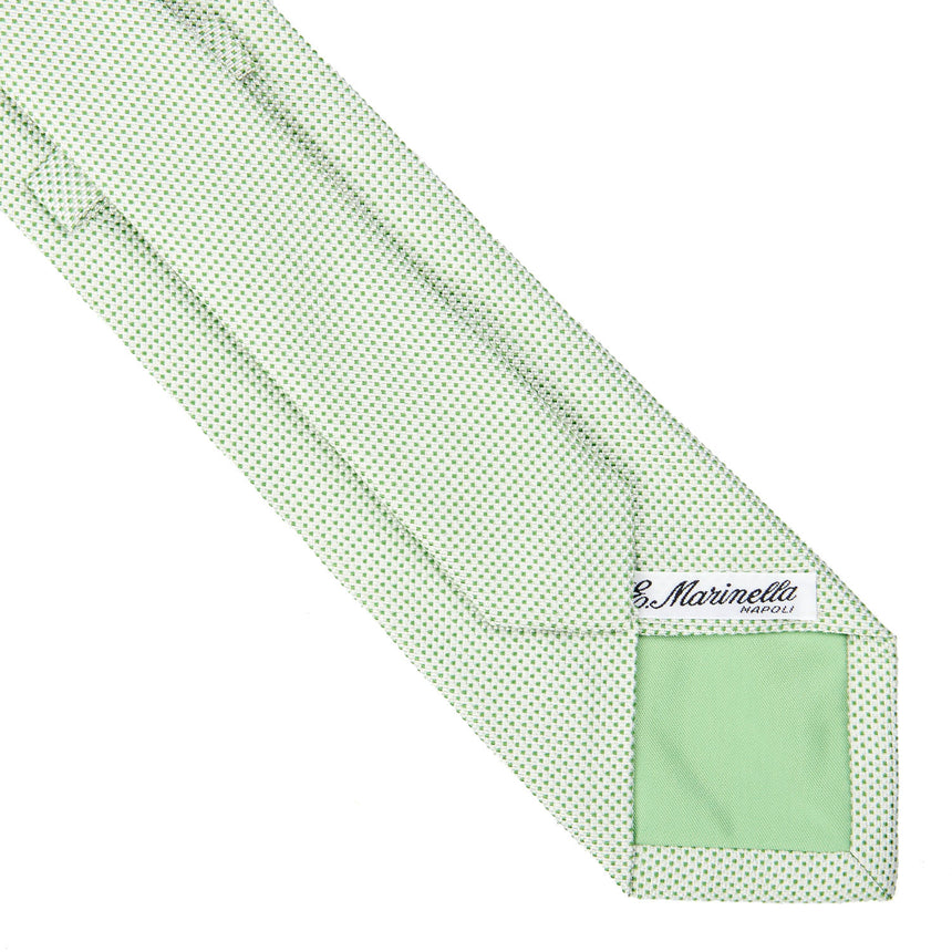 LIGHT GREEN CEREMONIAL JACQUARD SILK TIE