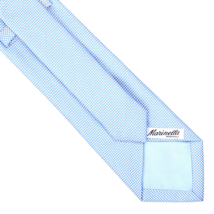 LIGHT BLUE CEREMONIAL JACQUARD SILK TIE