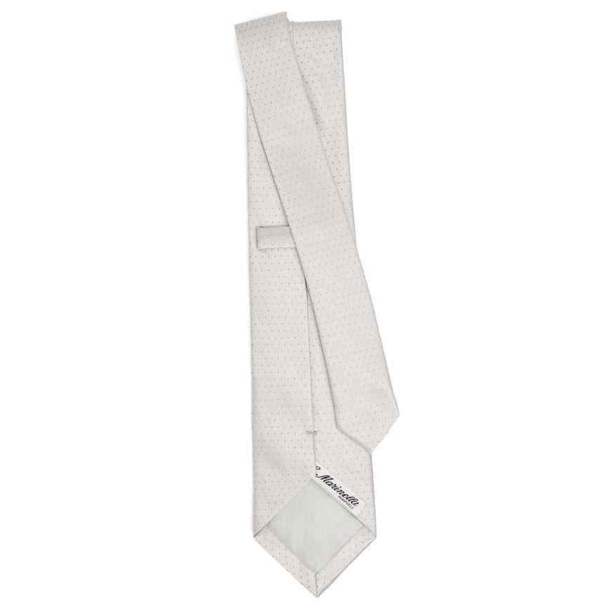 LIGHT GREY CEREMONIAL SILK SATIN TIE