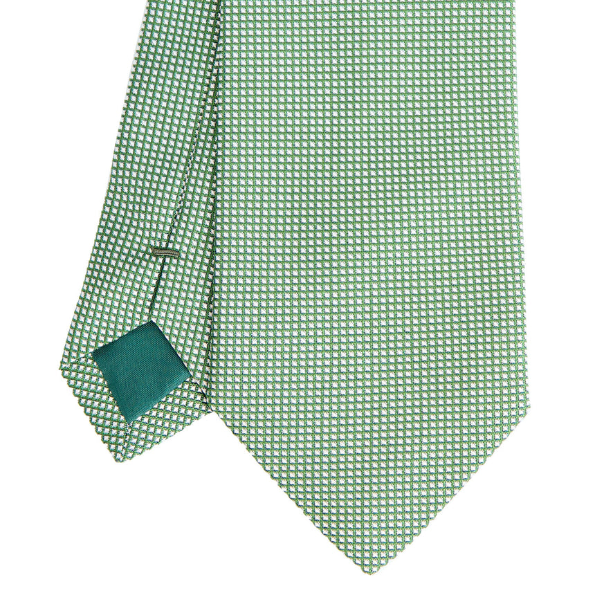 CRAVATTA CERIMONIA IN SETA JACQUARD VERDE SCURO