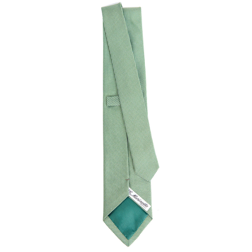 CRAVATTA CERIMONIA IN SETA JACQUARD VERDE SCURO
