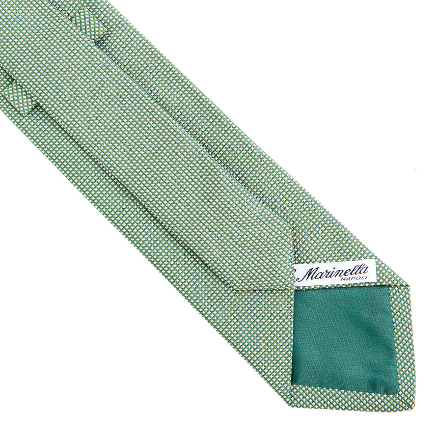 CRAVATTA CERIMONIA IN SETA JACQUARD VERDE SCURO