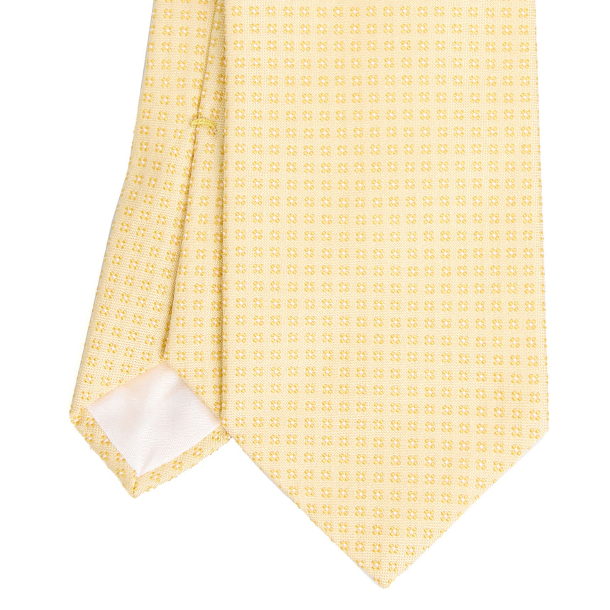 CRAVATTA CERIMONIA IN SETA JACQUARD GIALLA