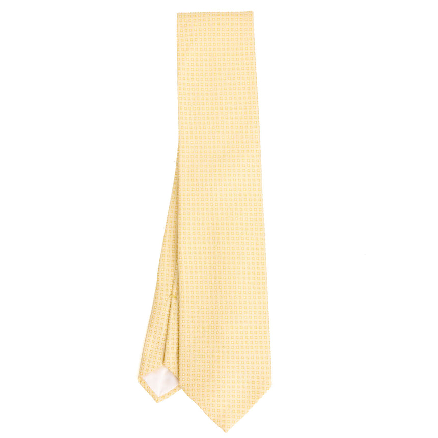 CRAVATTA CERIMONIA IN SETA JACQUARD GIALLA