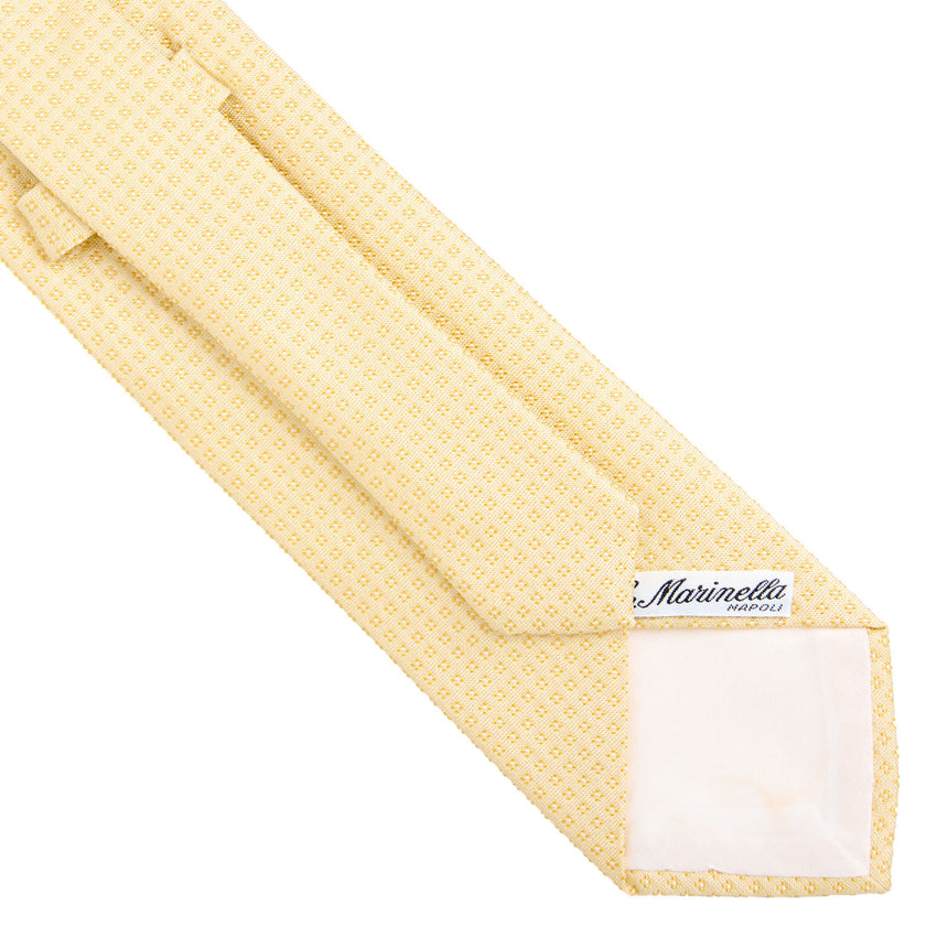 CRAVATTA CERIMONIA IN SETA JACQUARD GIALLA