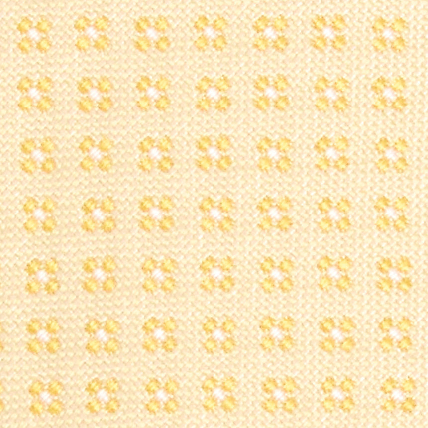 CRAVATTA CERIMONIA IN SETA JACQUARD GIALLA