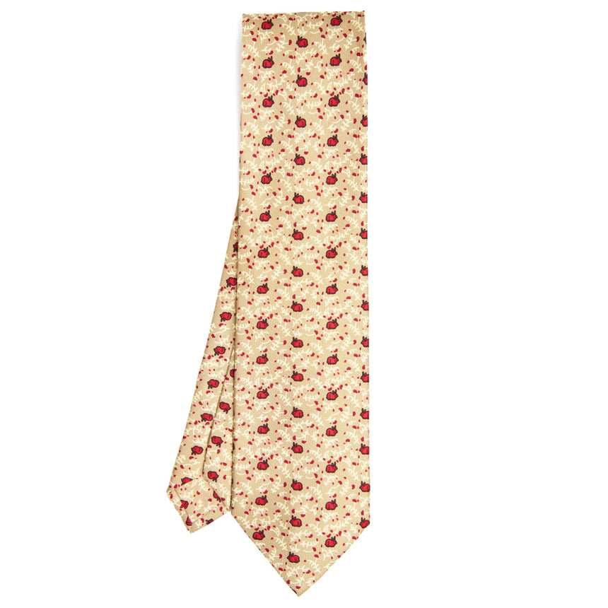 CRAVATTA SARTORIALE CLASSICA IN SETA BEIGE