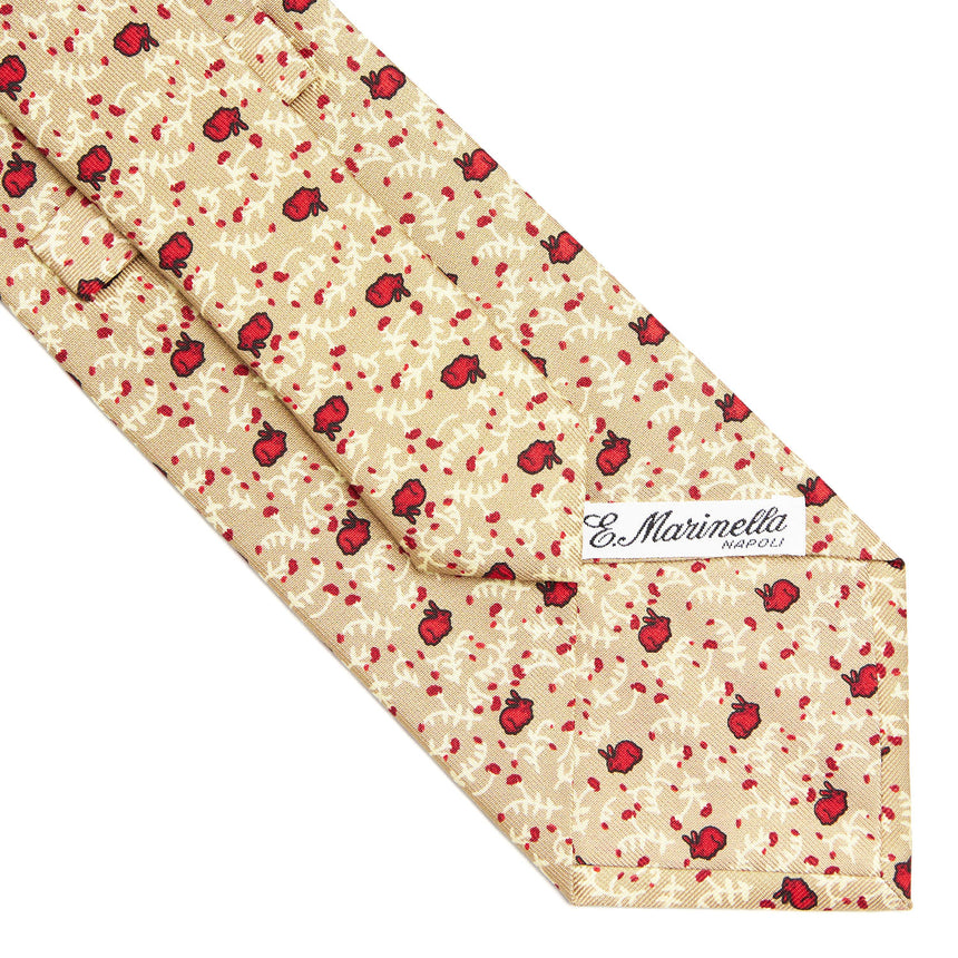 CRAVATTA SARTORIALE CLASSICA IN SETA BEIGE