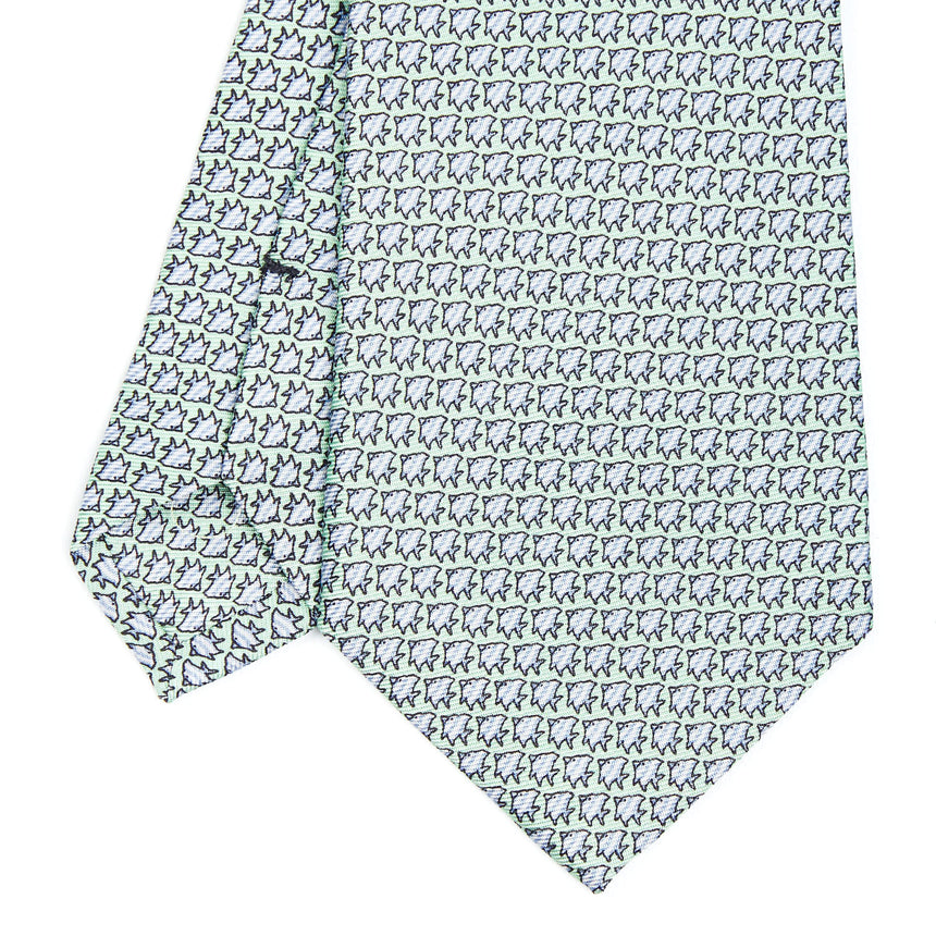 LIGHT GREEN SARTORIAL CLASSIC SILK TIE