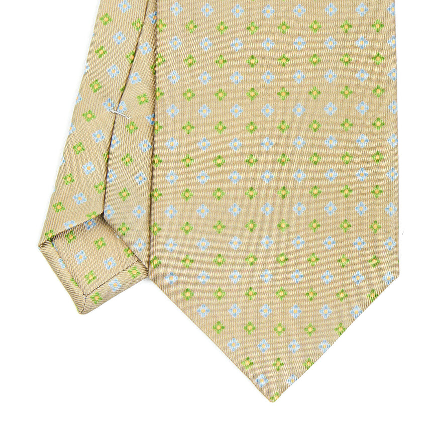 CRAVATTA SARTORIALE CLASSICA IN SETA BEIGE