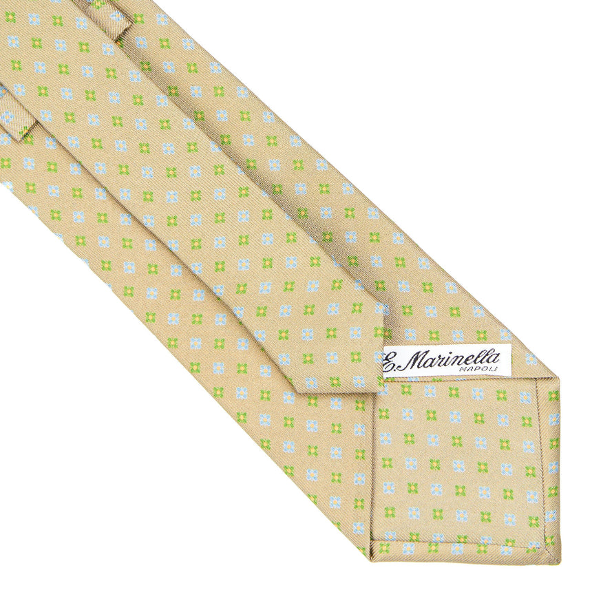 CRAVATTA SARTORIALE CLASSICA IN SETA BEIGE