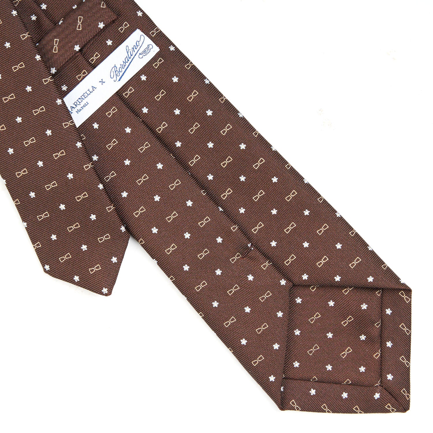 Dark Brown Sartorial Classic Silk Tie - E.marinella X Borsalino