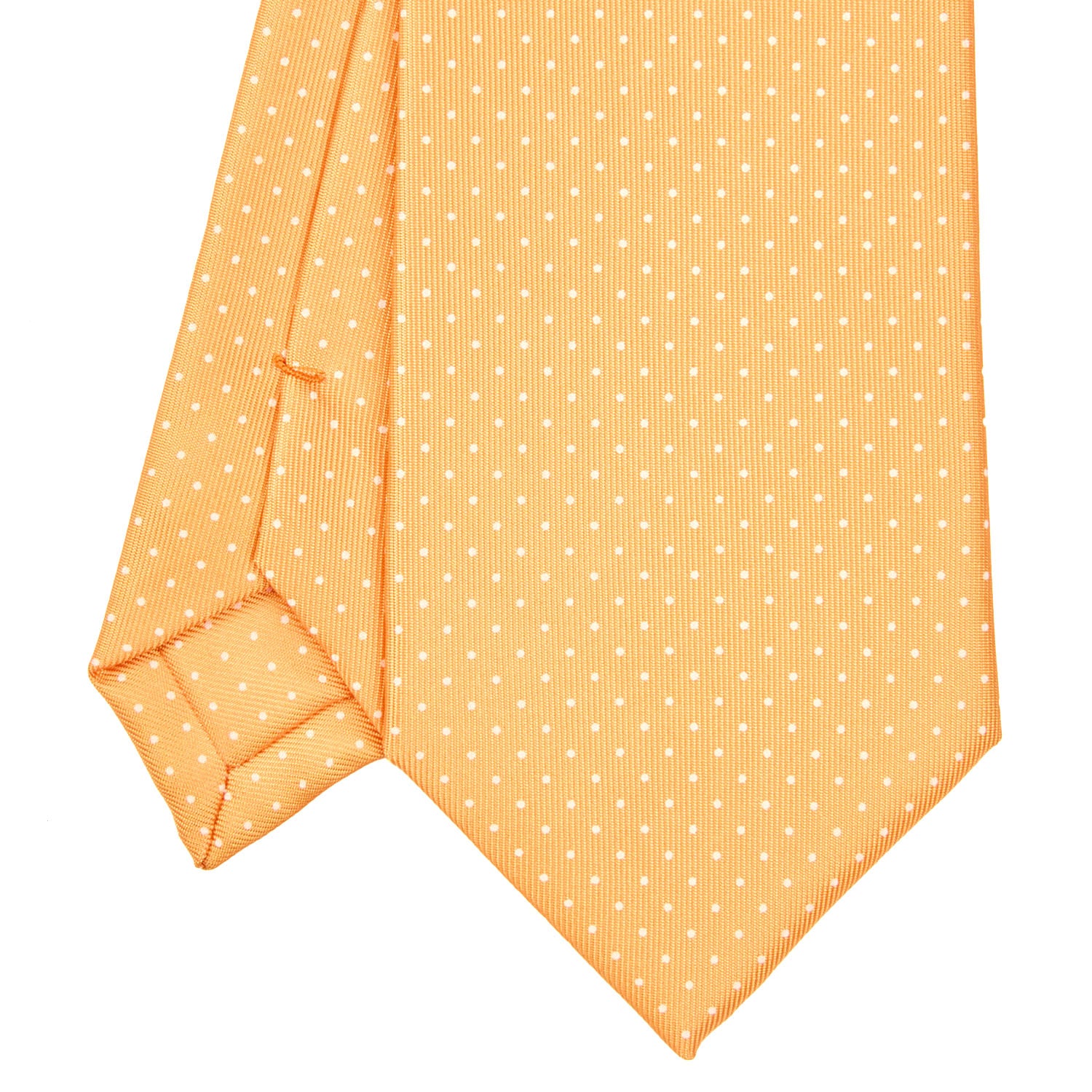yellow and white polka dot tie