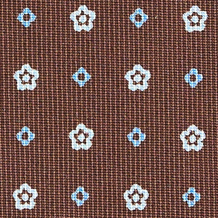 DARK BROWN CLASSIC SILK TIE