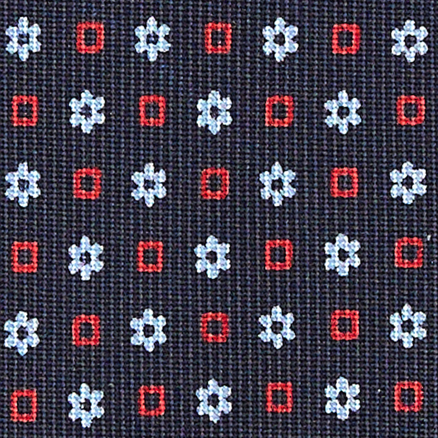 CRAVATTA SARTORIALE CLASSICA IN SETA BLU SCURO