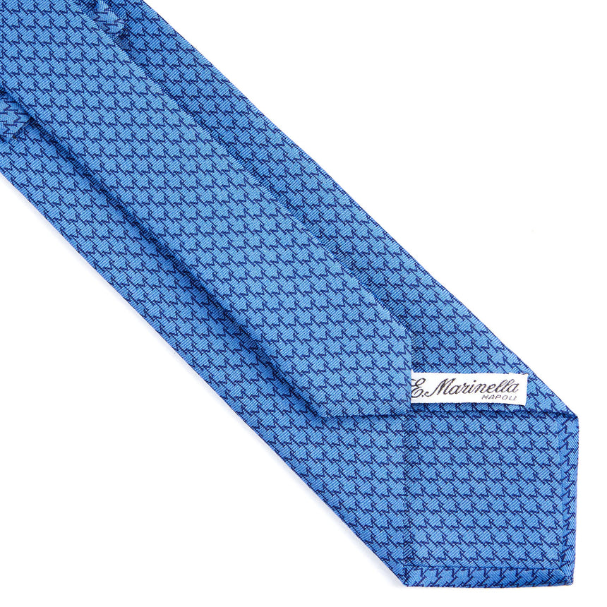 CRAVATTA SARTORIALE CLASSICA IN SETA BLU