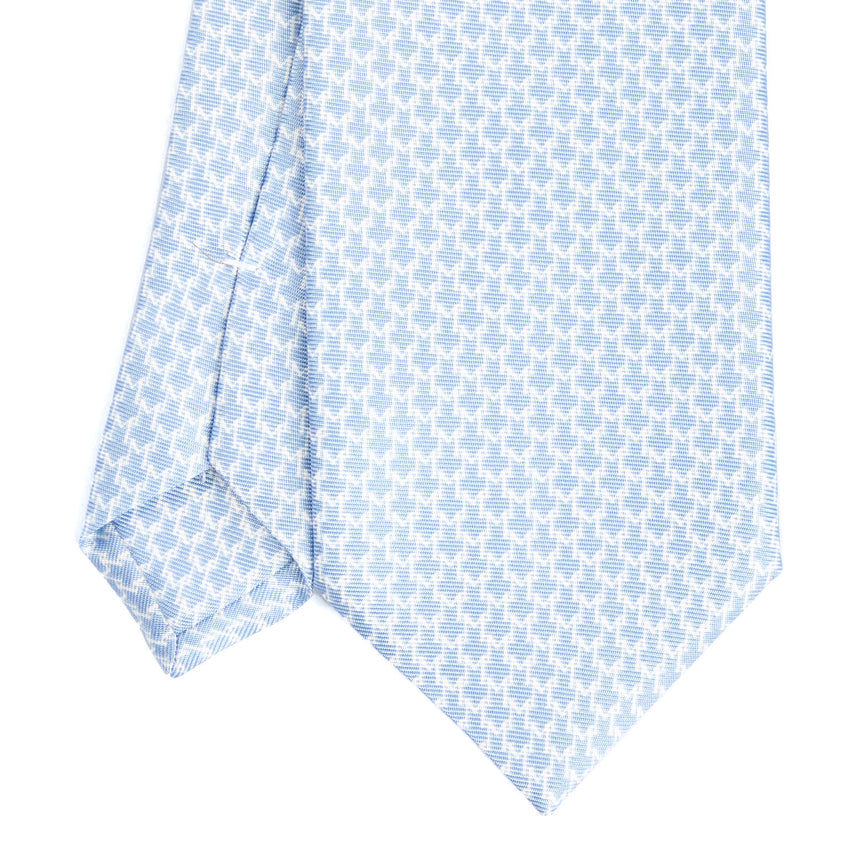 CRAVATTA SARTORIALE CLASSICA IN SETA AZZURRA