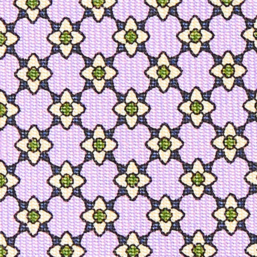 CRAVATTA SARTORIALE CLASSICA IN SETA LILLA