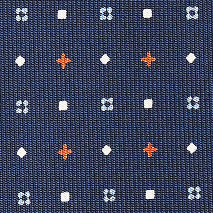 CRAVATTA SARTORIALE CLASSICA IN SETA BLU SCURO