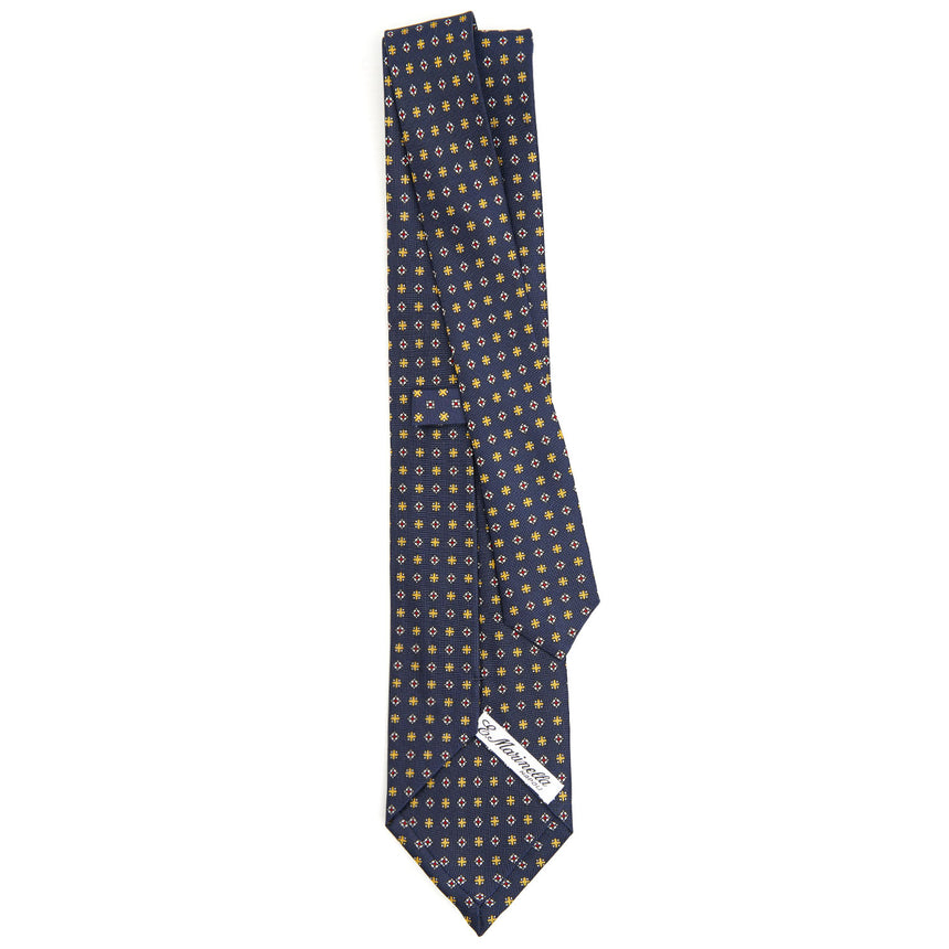 CRAVATTA SARTORIALE CLASSICA IN SETA BLU SCURO