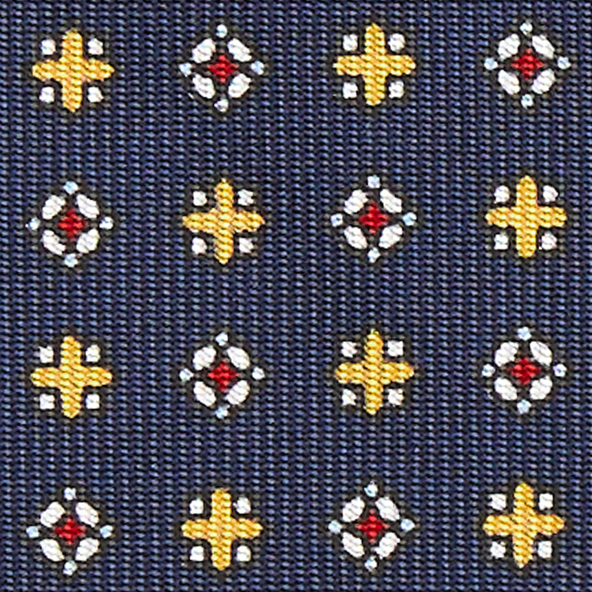 CRAVATTA SARTORIALE CLASSICA IN SETA BLU SCURO