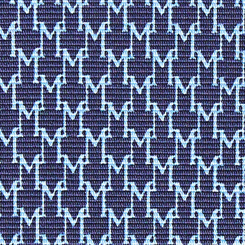 DARK BLUE SARTORIAL PRINTED SILK TIE