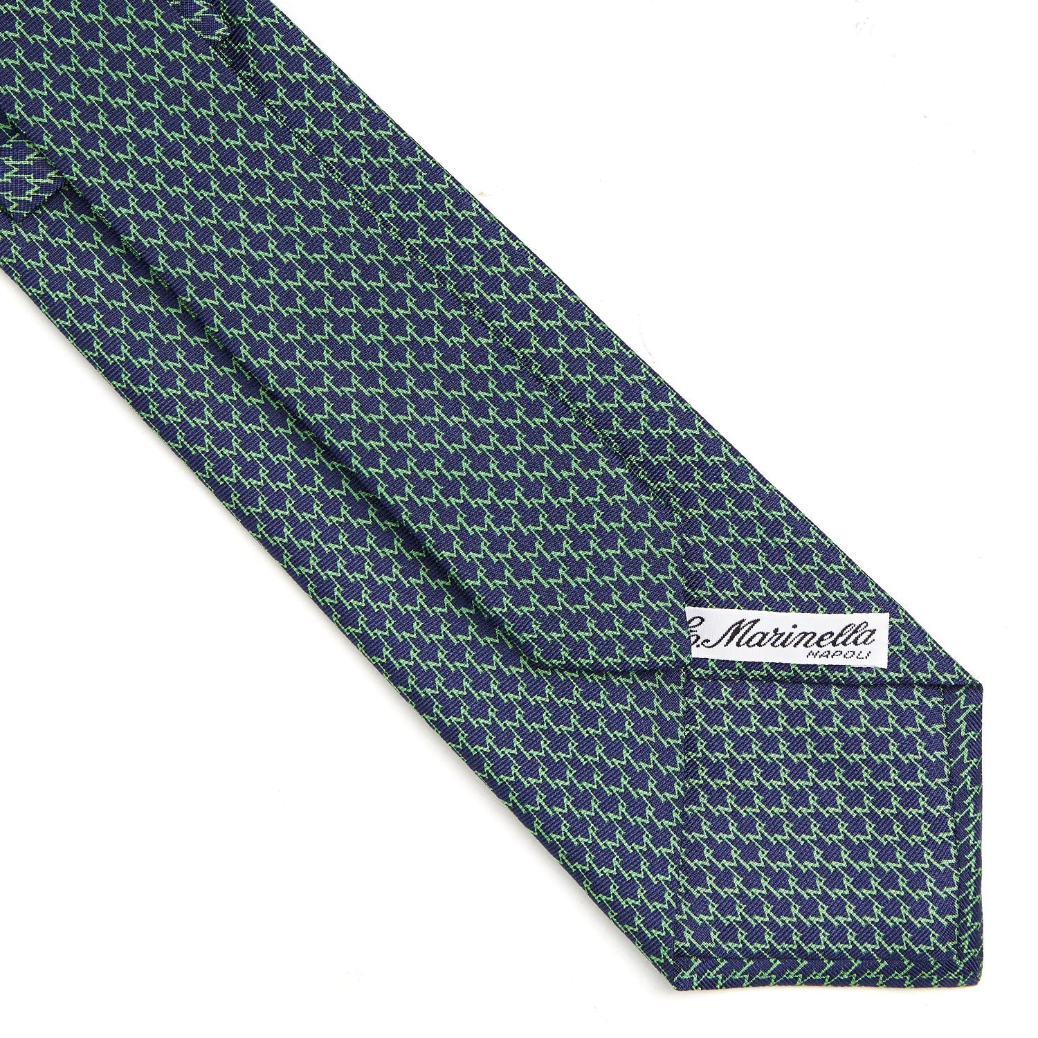 Cravatta In Seta Strisciata – Colori Nero, Giallo, Blu, Argento – Lunghezza 150 Cm, Larghezza 8 Cm – Taglio Classico Uomo
