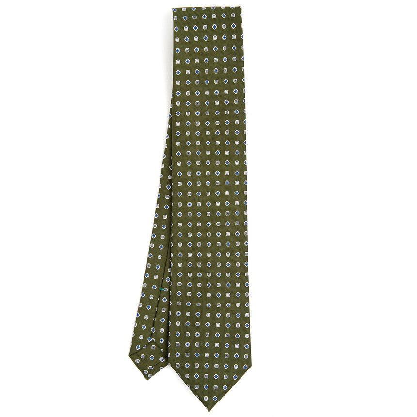 OLIVE GREEN CLASSIC SILK TIE
