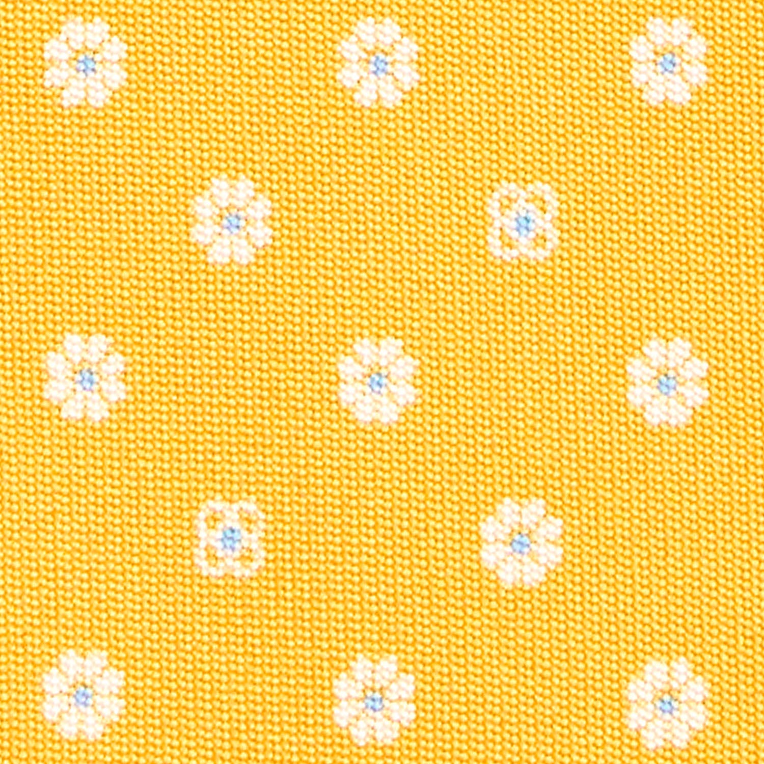 Yellow Classic Silk Tie - Small Flower Pattern – E.Marinella