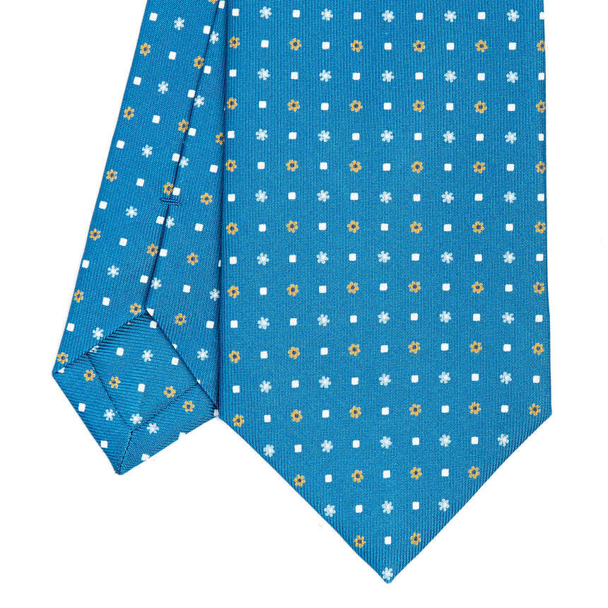 MID BLUE CLASSIC SILK TIE