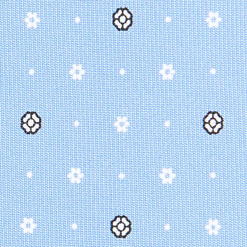 CRAVATTA SARTORIALE CLASSICA IN SETA AZZURRA