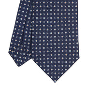 dark_blue_classic_silk_tie_small_flower_pattern_tip_detail