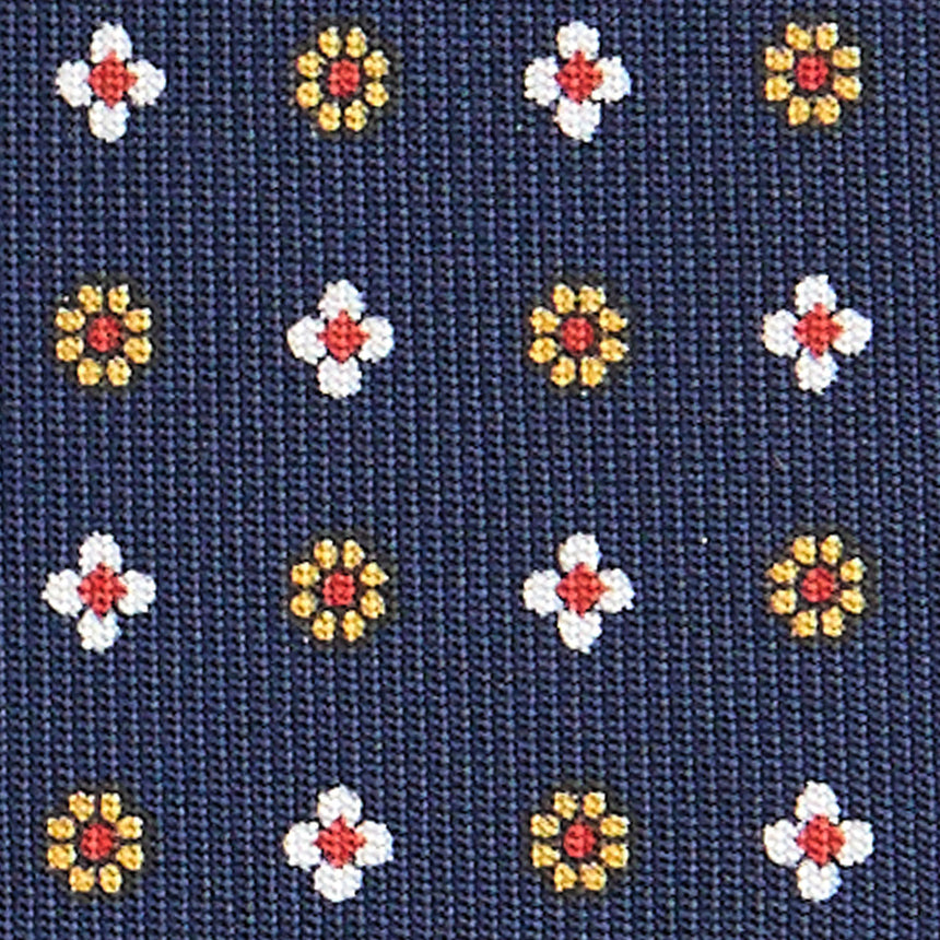 CRAVATTA SARTORIALE CLASSICA IN SETA BLU SCURO