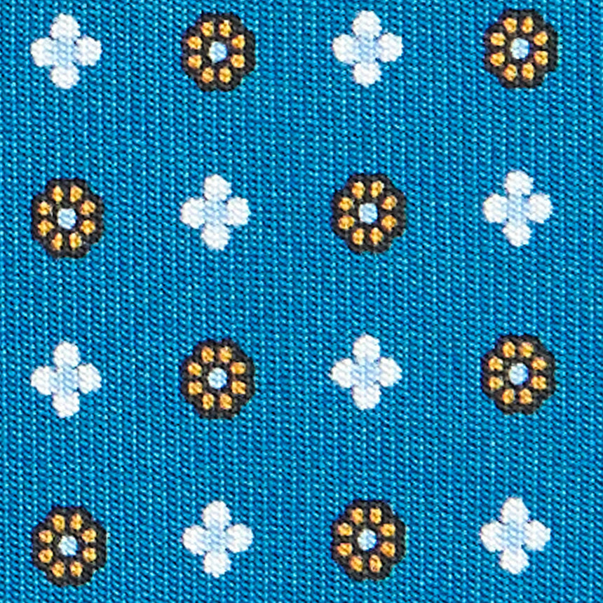 CRAVATTA SARTORIALE CLASSICA IN SETA BLU MEDIO