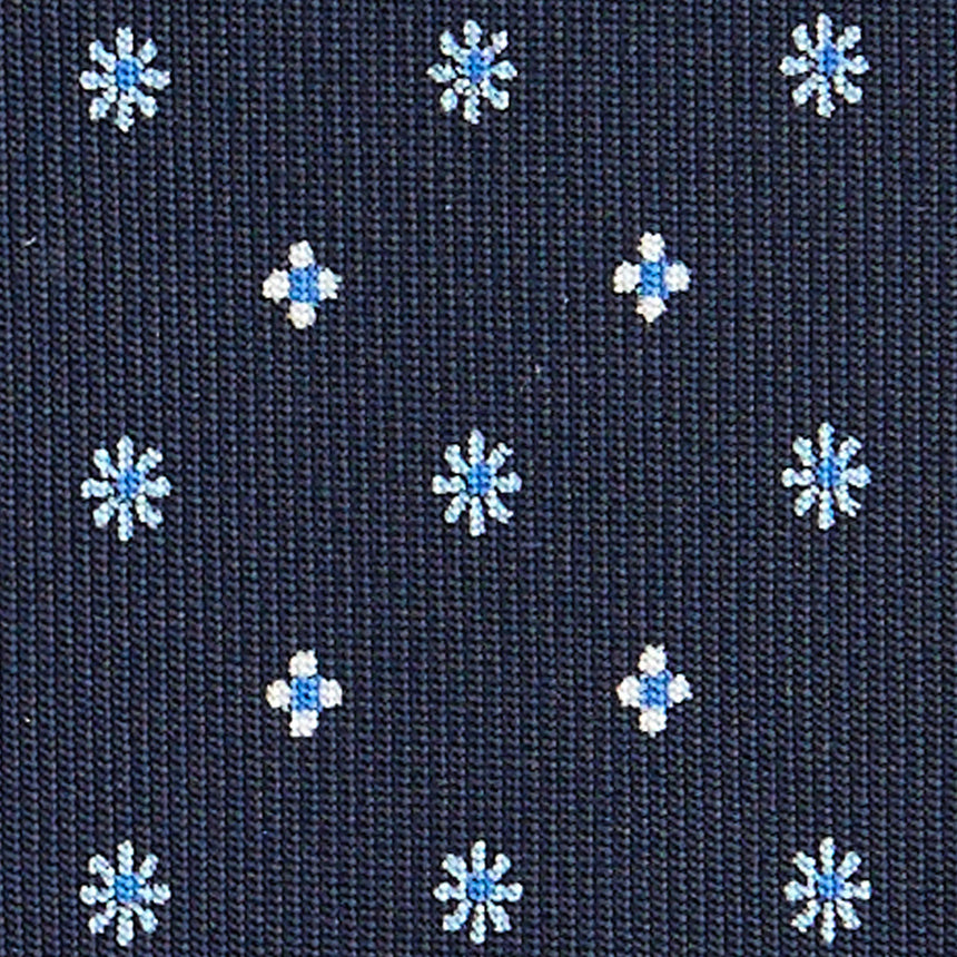 CRAVATTA SARTORIALE CLASSICA IN SETA BLU SCURO